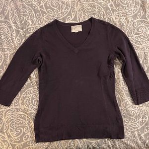 Debbie Morgan purple sweater size S
